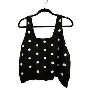 NWT Victor Glemaud x Target Polka Dot Knit Tank size XL